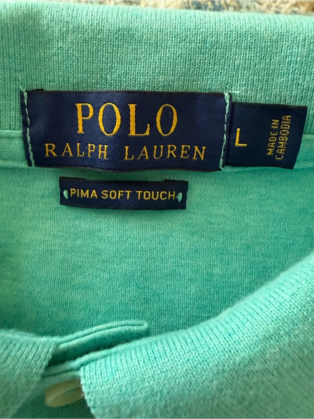 Polo Ralph Lauren Pima Soft Touch Polo Shirt Men’s L Short Sleeve